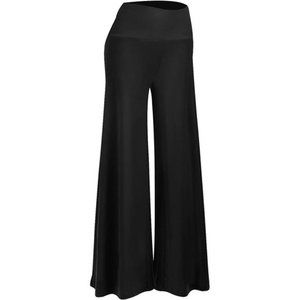 Women's Stretchy Wide Leg Palazzo Lounge Pants Casual Comfy High Waist Pants